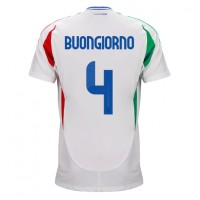 Maglie da calcio Italia Alessandro Buongiorno #4 Seconda Maglia Europei 2024 Manica Corta